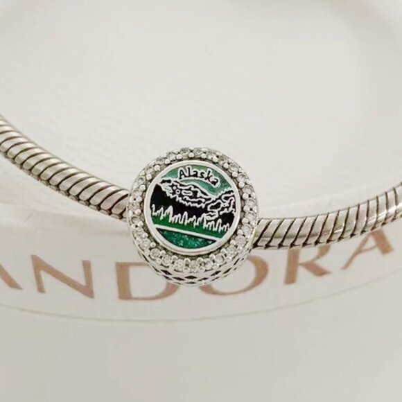 Pandora Ketchikan Travel Alaska Exclusive Dangle Charm My Heart Chicago Pendant - Picture 3 of 3